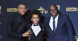 Kylian Mbappé et son fils Photo