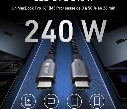 Comment choisir le meilleur câble USB-C pour la charge rapide