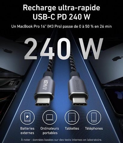 Comment choisir le meilleur câble USB-C pour la charge rapide