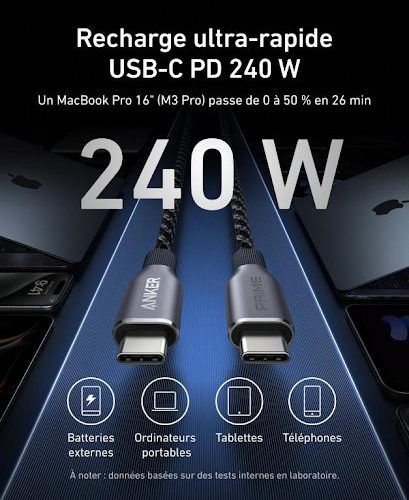 Comment choisir le meilleur câble USB-C pour la charge rapide