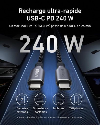 Comment choisir le meilleur câble USB-C pour la charge rapide